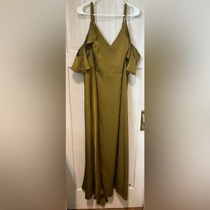 Azazie Olive Maxi Dress